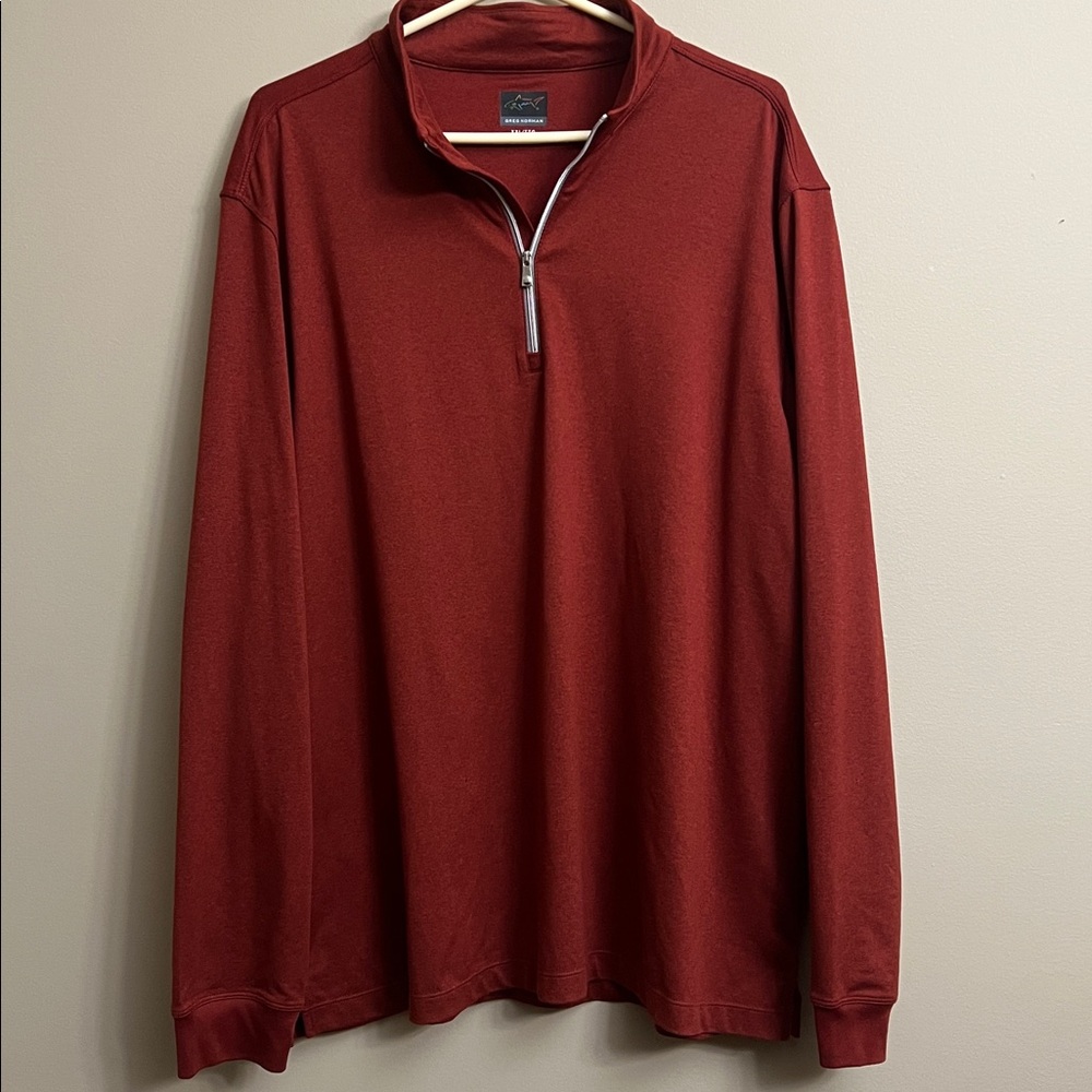 Greg Norman Collection Burgundy Pullover